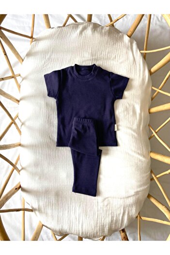 Zezig Navy Blue Camisole Suit 100% Cotton