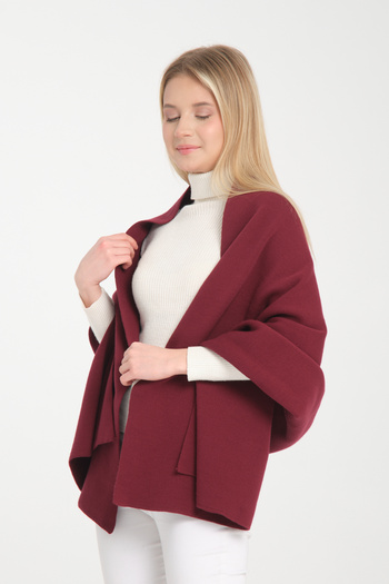 T Crazy T- Crazy Knitwear Solid Color Knitwear Shoulder Shawl, Winter Soft Textured Knitwear Knitted Shoulder Shawl