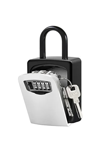 OEM Key box, Metal, 4 digital combination codes, Wall mount, Grey
