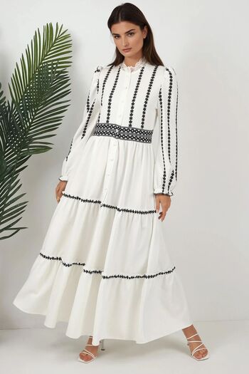 Hiccup Floral Tippet Long Dress