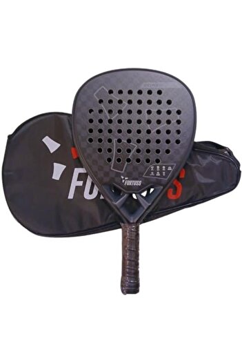FORTUSS Padel Tennis Racket - Full Carbon Fiber - 3D Mat Rhomboid Surface with Light EVA Memory Flex