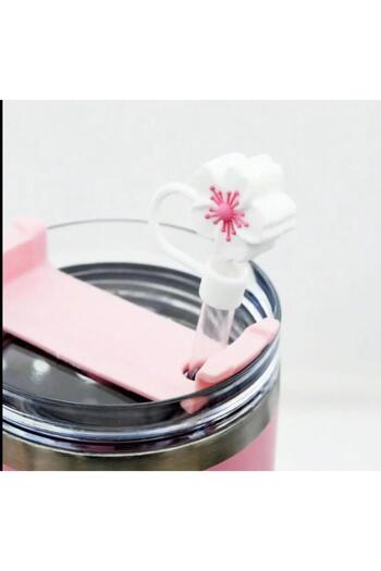 Vira Rise 1Pc White Floral Pipette Plug/Pipette Tip/Camping/Running/Traveling/Pipette Head