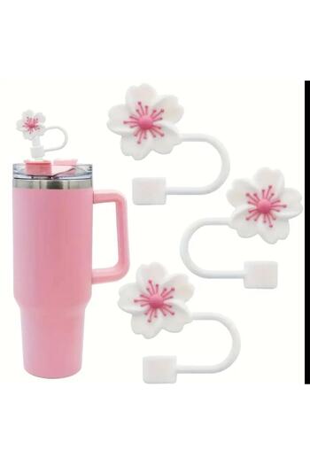 Vira Rise 1Pc White Floral Pipette Plug/Pipette Tip/Camping/Running/Traveling/Pipette Head