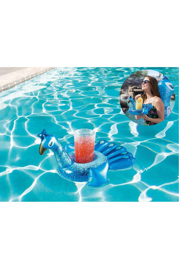 BESTWAY Peacock Cup Holder Inflatable - Floating Drink Holder-Peacock Cup Holder-Marine Cup Holder Inflatable