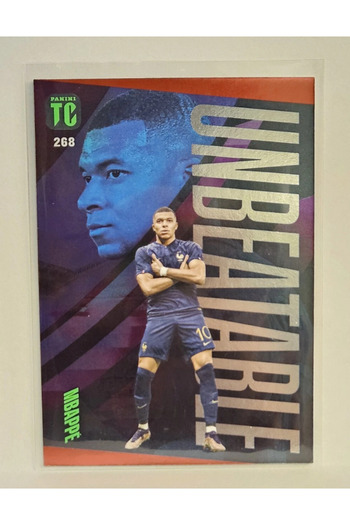 Panini Mbappe Unbeatable Red # 268 Top Class 2024 Football.