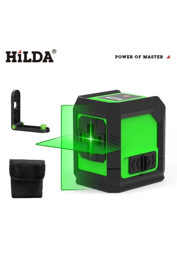 choice2 AB180 HILDA Laser Level 2 lines/5 Lines 360 Automatic Leveling Level Construction Tool Equipment Gre