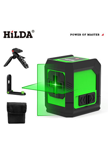 Choice37 AB181 HILDA Laser Level 2 lines/5 Lines 360 Automatic Leveling Level Construction Tool Equipment Gre