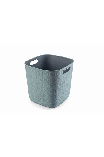 CURVER Storage basket with 2 handles Softex, 15 L, 27.8x27.8x26.9 cm, Green
