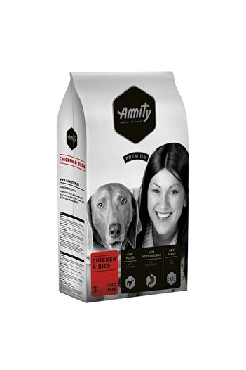 Amity Hrana uscata pentru caini Premium Adult Pui&Orez 3 kg