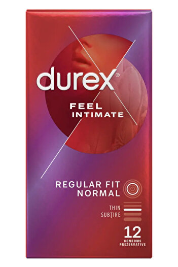Durex Feel Intimate Condoms, 12 pcs