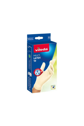Vileda Set 10 manusi de unica folosinta Multi Latex, marimea M/L, Alb