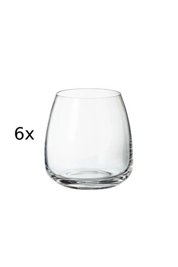 Bohemia Set of 6 Bohemia wine glasses, crystal glass, 440 ml, Transparent