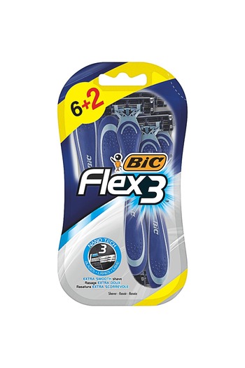 Bic Men's razor Flex3 6+2pcs