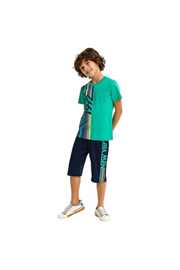 Rolypoly Kiwi Green Boy Capri Suit