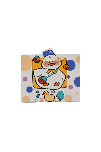 repro design 24x20 Картонна подарункова сумка з шнурком – Мила кольорова дитяча сумка для вечірок з фігурками 1 шт. Модель: 4
