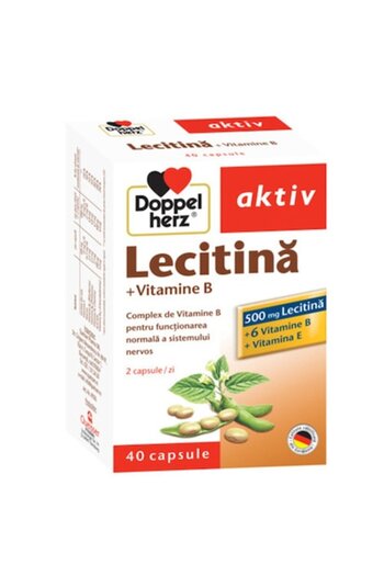 Doppelherz Lecitina + Vitamine B + Vitamina E x 40 capsules