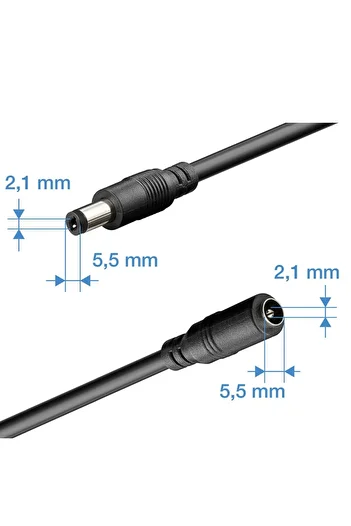 MNS Cablu de alimentare pentru camere de supraveghere wireless, lungime 3 metri, tensiune 12V