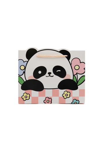 repro design 24x20 Картонна подарункова сумка з шнурком – Мила кольорова дитяча сумка для вечірок з фігурками 1 шт. Модель: 7
