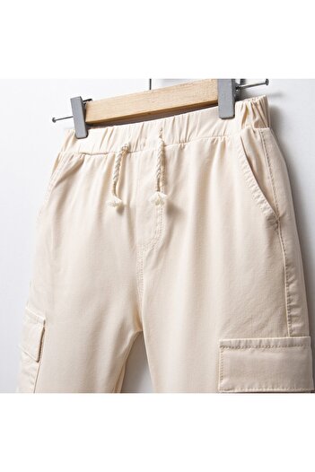 Overdo Boy's Cargo Pocket Jogger Pants with Elastic Waist