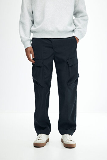 H&M Naylon Kargo Pantolon Relaxed Fit
