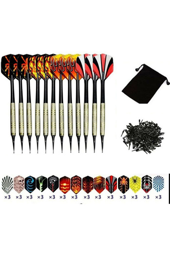 Bogadini Set of 12 Plastic Headed Arrows – Accessories Included, Superior Quality