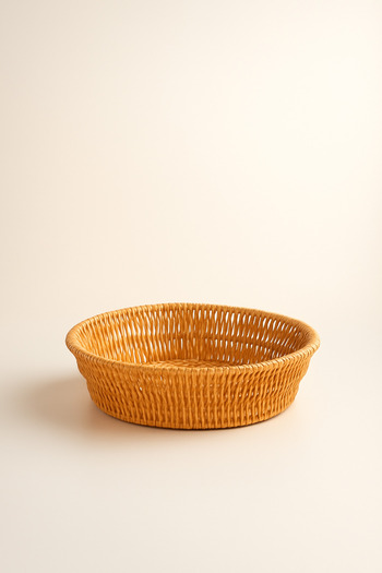 Fhilli Round Woven Wicker Bread & Serving Basket 25 cm