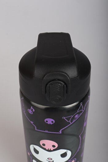kuromi "DEKOMUS CEP DEFTERİ HEDİYELİ" LİSANSLI ÇELİK MATARA 500 ML