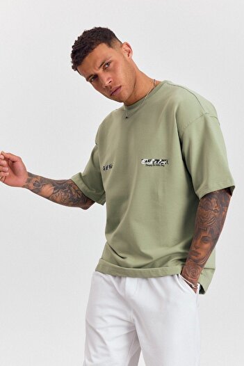 İLKCET MODA Revolu Back Print Oversize Tshirt