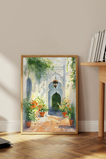 Dekorsiahome Tek Parça Ahşap Çerçeveli Tablo TK0962