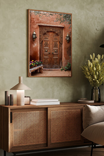 Dekorsiahome Tek Parça Ahşap Çerçeveli Tablo TK0938