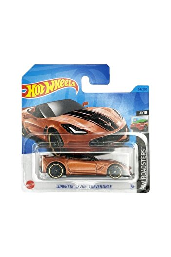 HOT WHEELS Masinuta Hot Wheels Corvette C7 Z06 Convertible, maro, 1:64