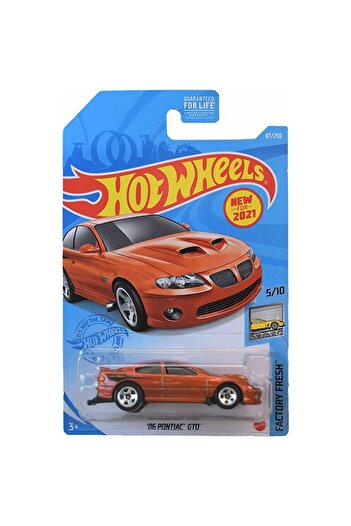 HOT WHEELS Hot Wheels Diecast Car, '06 Pontiac GTO, Orange, 1:64