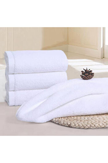 Erays Home Cotton White Large Towel 70x 140 Cm Economic Hotel Towel