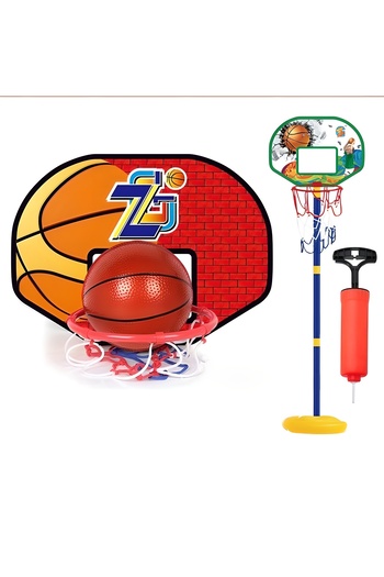 COOYA Adjustable Height Children's Basketball Stand, Indoor and Outdoor Basketball Frame, 144cm
