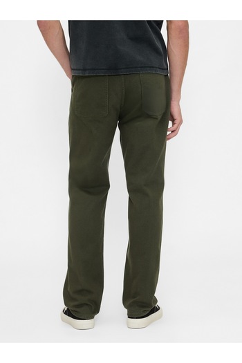 GAP Erkek Koyu Yeşil Rahat Utility Kaki Pantolonları