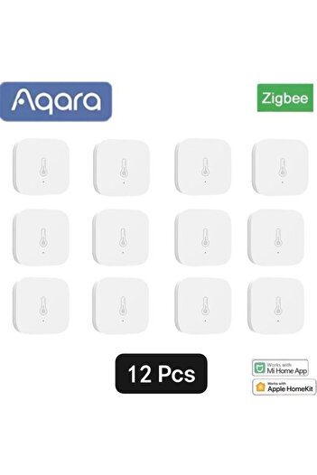 Choice7 12pcs Global version Aqara Temperature Humidity Sensor Smart Air Pressure Sensor Zigbee Smart home F