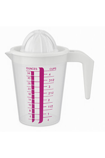 TSUMAB Multi-Purpose Citrus Juicer with Measuring Cup – 34 oz / 4 Cups Capacity