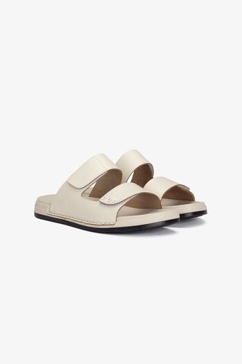 Barmea Luxury Vegetal Leather Men's Slippers - 1001 Bone Kk510