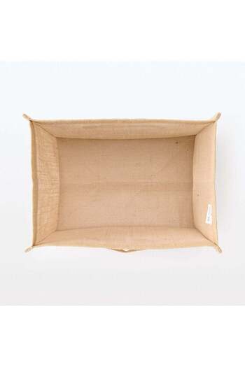 Muji Jute Storage Bag Rectangle, L W 37 x D 26 x H 35 cm