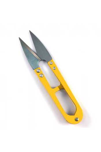 KIZILELMADA Stainless Steel Yellow Scissors – for Thread Cleaning and Sewing