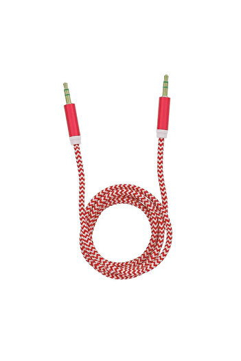 TELLUR Cablu audio Basic jack 3.5mm, 1m, rosu