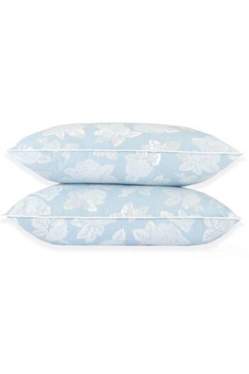 Boema Home Deco Set 2 perne cu puf si pana de gasca, nivel de fermitate ridicat, 50x70 cm, Albastru