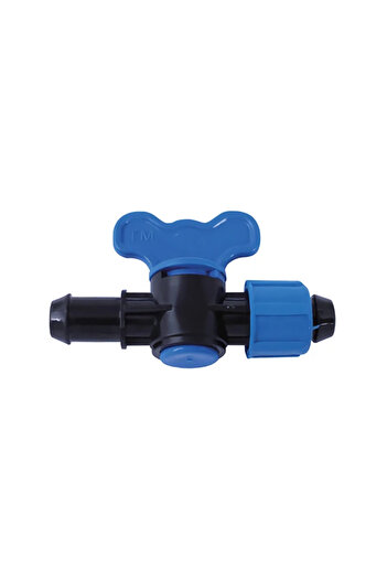flores Plastic tap for drip pipe with reducer and nut, No. 7543, 16 x 17 mm