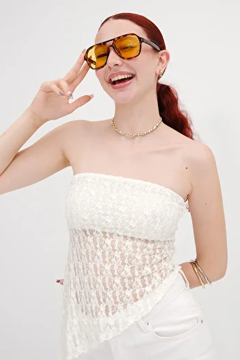Addax Strapless Lace Bustier B13991