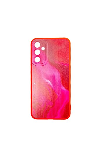 OEM Soft Waves Collection Back Cover Compatible with Samsung Galaxy A34 5G - Red