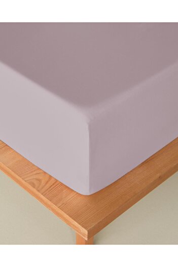 English Home Novella Premium Soft Cotton Double Fitted Sheet 160X200 cm Lilac (4.08.2025)