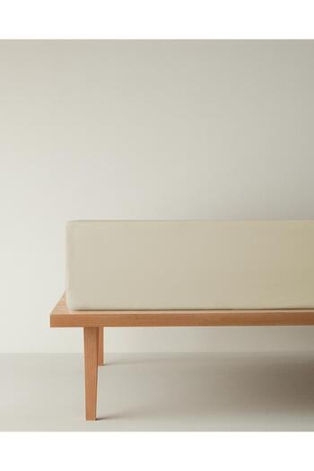 English Home Novella Premium Soft Cotton Double Fitted Sheet 160X200 cm Cream (4.08.2025)
