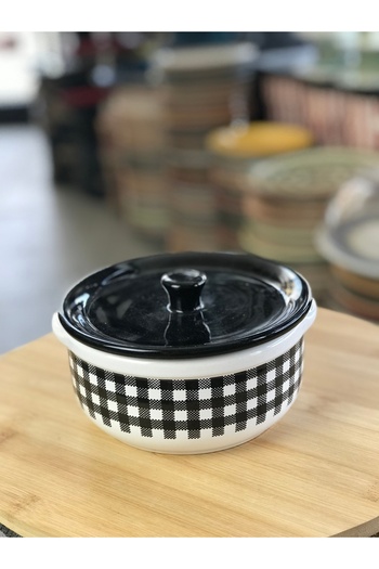 RGS HOMELİFE Ceramic Storage Container with Lid – 14.5 cm