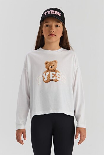 Tyess Λευκό μπλουζάκι για κορίτσια BG Store