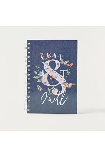GLOO Typography Print A5 Spiral Notebook